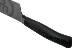 Couteau santoku Wüsthof Performer lame alvéolée 17cm à revêtement noir anti-rayures