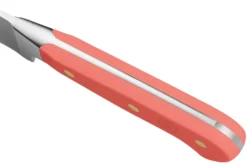 Couteau santoku Wusthof Classic Colour Coral Peach forgé lame alvéolée 17cm