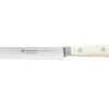Couteau à saucisson Wüsthof Classic Ikon Blanc forgé lame crantée 14cm