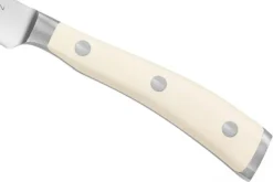 Couteau à saucisson Wüsthof Classic Ikon Blanc forgé lame crantée 14cm