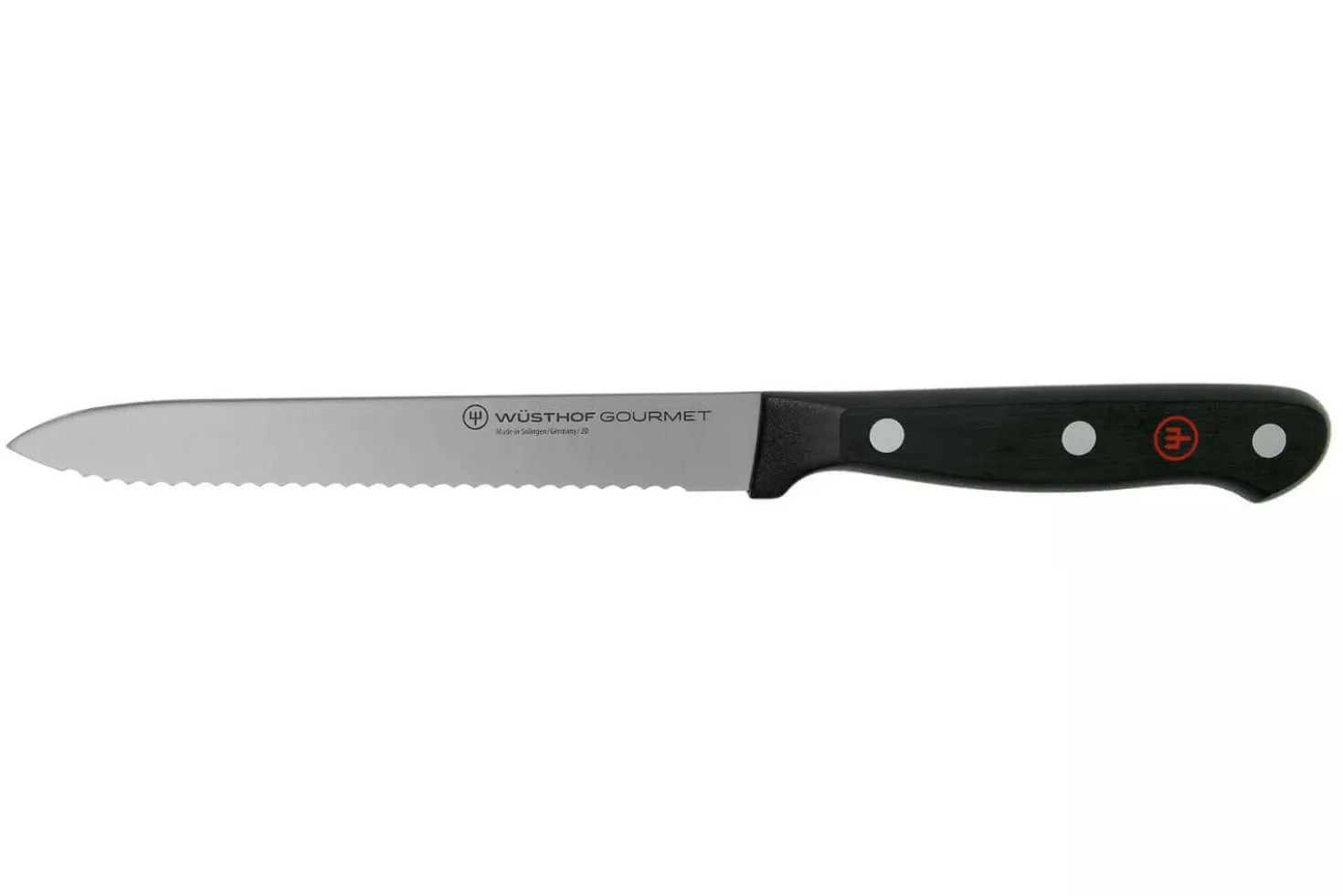 Couteau à saucisson Wüsthof Gourmet lame crantée 14cm
