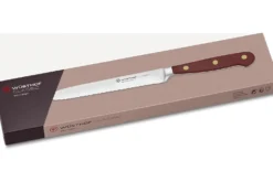 Couteau à saucisson Wusthof Classic Colour Tasty Sumac forgé lame crantée 14cm