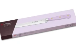 Couteau à saucisson Wusthof Classic Colour Purple Yam forgé lame crantée 14cm