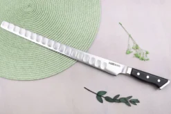 Couteau à saumon alvéolé japonais Glestain K Series 31cm