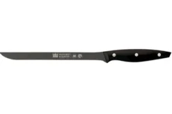 Couteau à saumon lame flexible 23cm manche noir M&G