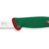 Couteau à saumon professionnel SANELLI Premana lame alvéolée 31cm manche vert