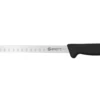 Couteau à saumon professionnel Ambrogio Sanelli Supra alvéolé noir