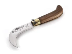 Couteau serpette artisanale Old Bear manche noyer avec virole