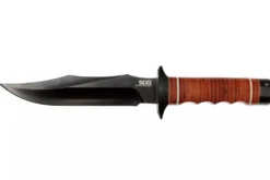 Couteau SOG Super Bowie SGSB1TL lame 19cm manche en cuir + étui en cuir