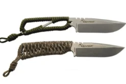 Couteau squelette Wildsteer Skelet Woodland Camo SK0116 lame 10,7cm manche paracorde + étui en option