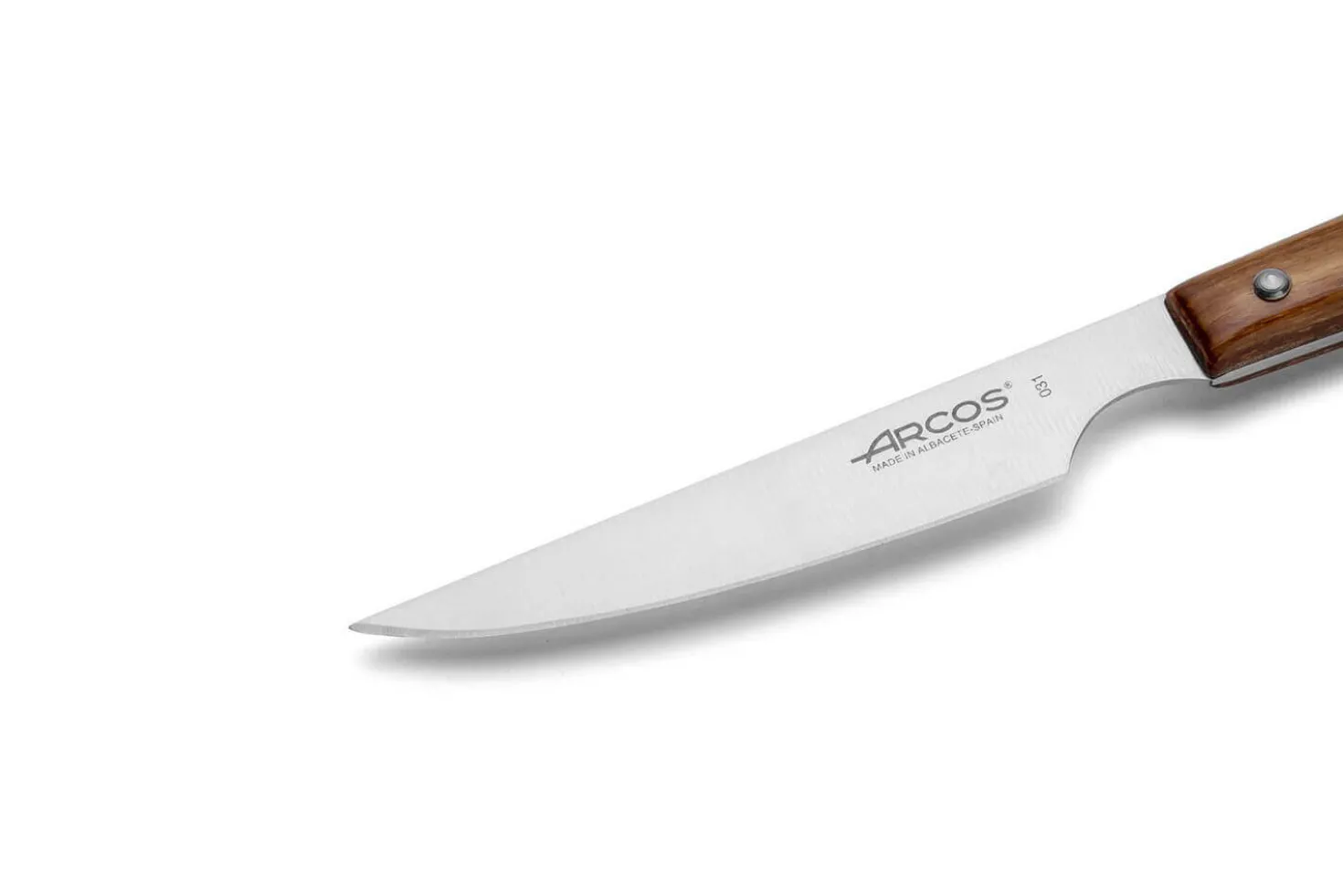 Couteau à steak Arcos manche bois lame lisse 11cm