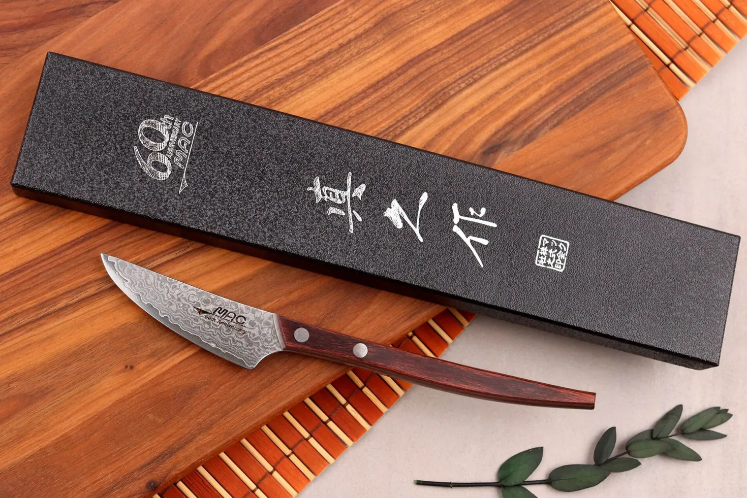 Couteau à steak 7,5cm japonais MAC Damas 45 couches 60th anniversary - Édition limitée