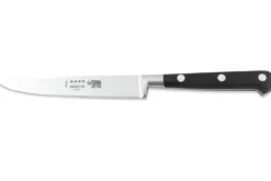 Couteau à steak Sabatier Éléphant Idéal Forgé lame lisse 13cm manche nylon noir