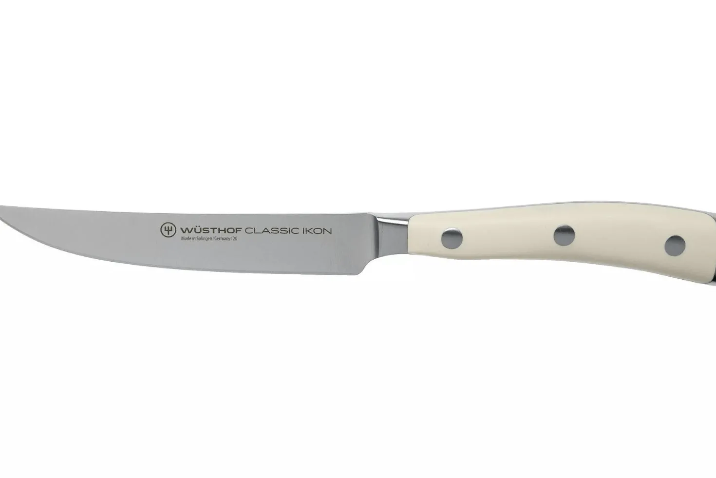 Couteau à steak Wüsthof Classic Ikon Blanc forgé 12cm