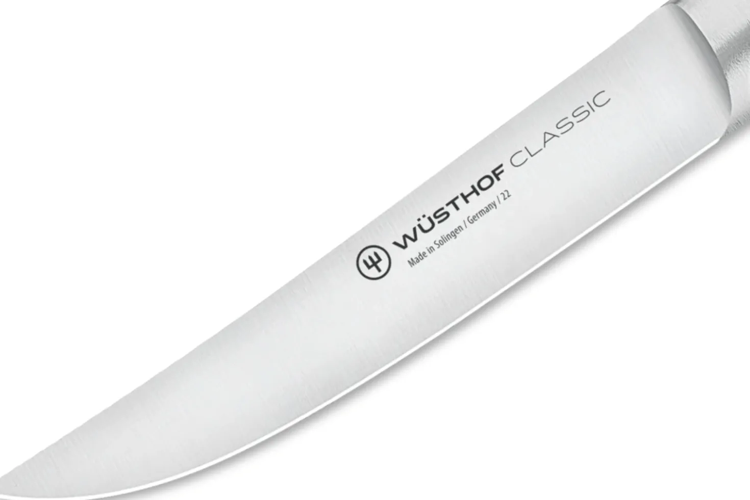 Couteau à steak Wusthof Classic Colour Velvet Oyster forgé lame 12cm