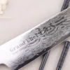 Couteau sujihiki 24cm japonais Sakai Takayuki Grand Chef Seigaiha Damas 45 couches