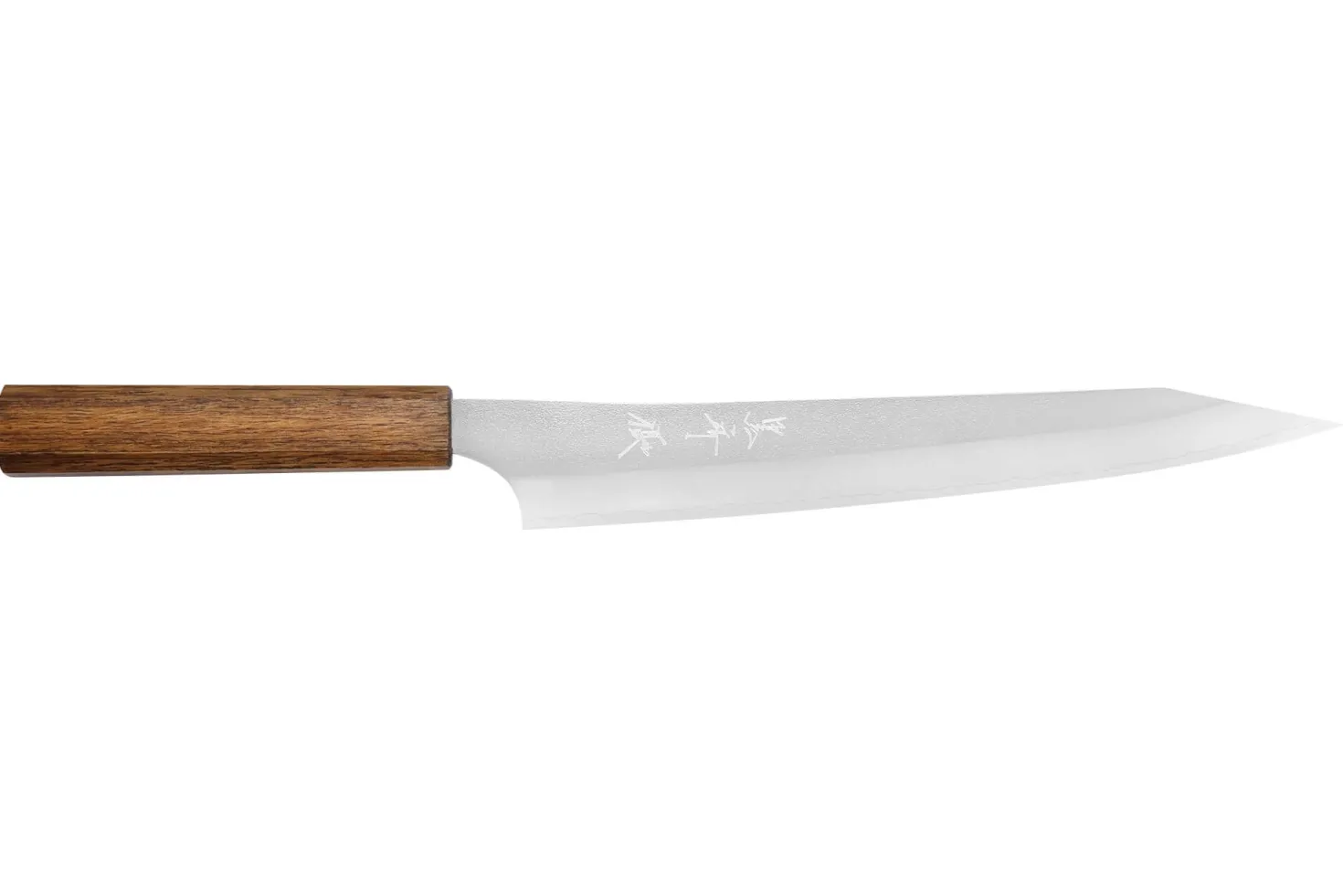 Couteau sujihiki 24cm japonais artisanal Yu Kurosaki Gekko San Maï
