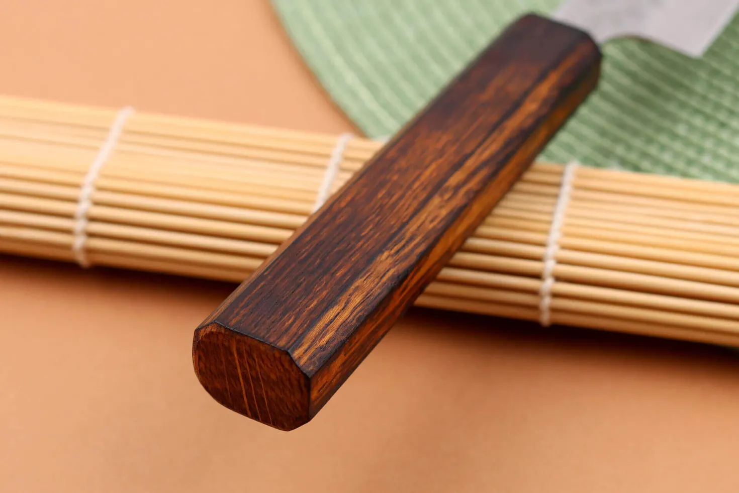 Couteau sujihiki 24cm japonais artisanal Yuzo Enju Damas 440C