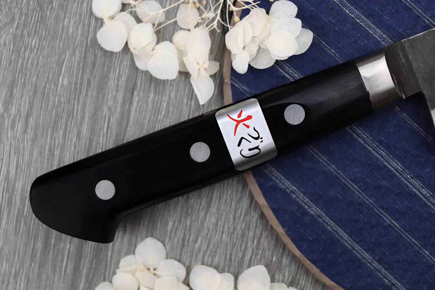 Couteau sujihiki 24cm japonais artisanal Fujiwara Denka