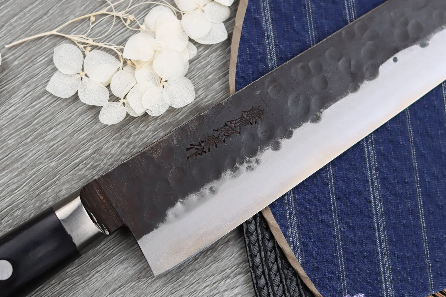 Couteau sujihiki 24cm japonais artisanal Fujiwara Denka
