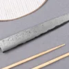 Couteau sujihiki 21cm japonais artisanal Toshihiro Wakui Aogami 2 damas laminé