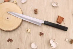 Couteau sujihiki japonais artisanal Kagekiyo Suri Urushi 21cm