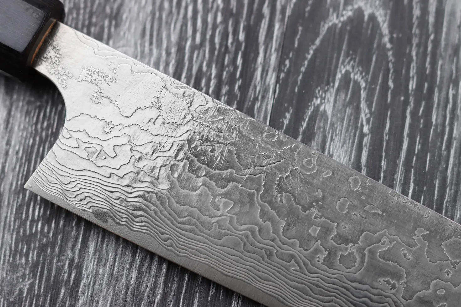 Couteau sujihiki japonais artisanal Takeshi Saji R2 Damas 27cm
