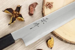 Couteau sujihiki japonais artisanal Kagekiyo Suri Urushi 27cm