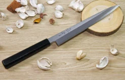 Couteau sujihiki japonais artisanal Kagekiyo Suri Urushi 24cm