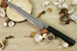 Couteau sujihiki japonais artisanal Kagekiyo Suri Urushi 24cm