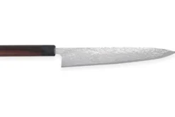 Couteau sujihiki japonais artisanal Takeshi Saji R2 Damas 24cm