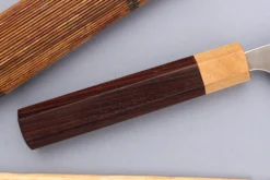 Couteau sujihiki japonais artisanal Yoshimi Kato AS Nashiji 27cm