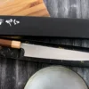 Couteau sujihiki japonais artisanal Kei Kobayashi SG2 Octogone 27cm