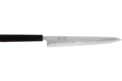 Couteau sujihiki japonais artisanal Kagekiyo Yoshikazu Tanaka Damas Aogami 27cm