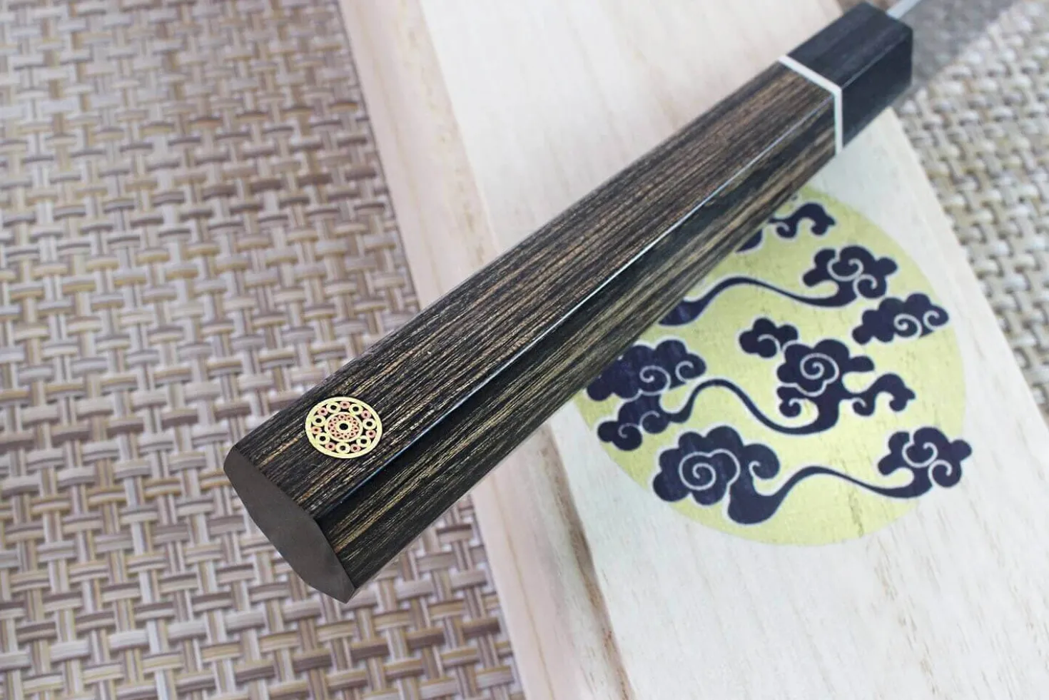 Couteau sujihiki japonais Kanetsugu Zuiun acier SPG2 damas 24cm