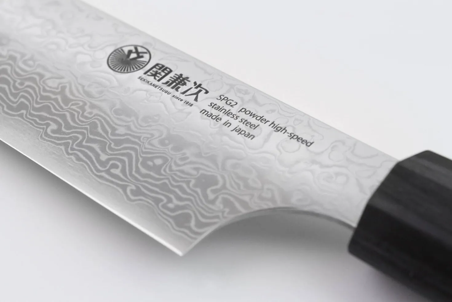 Couteau sujihiki japonais Kanetsugu Zuiun acier SPG2 damas 24cm
