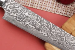 Couteau sujihiki japonais Takeshi Saji R2 Damas Mosaïque 24cm