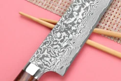 Couteau sujihiki japonais Takeshi Saji R2 Damas Mosaïque 27cm