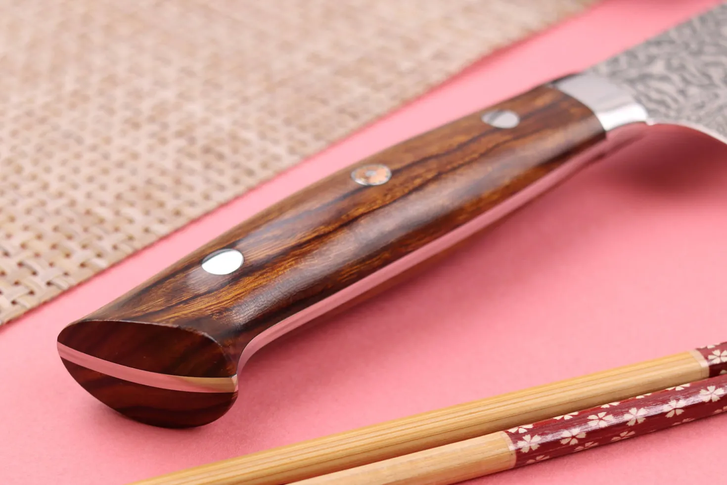 Couteau sujihiki japonais Takeshi Saji R2 Damas Mosaïque 27cm