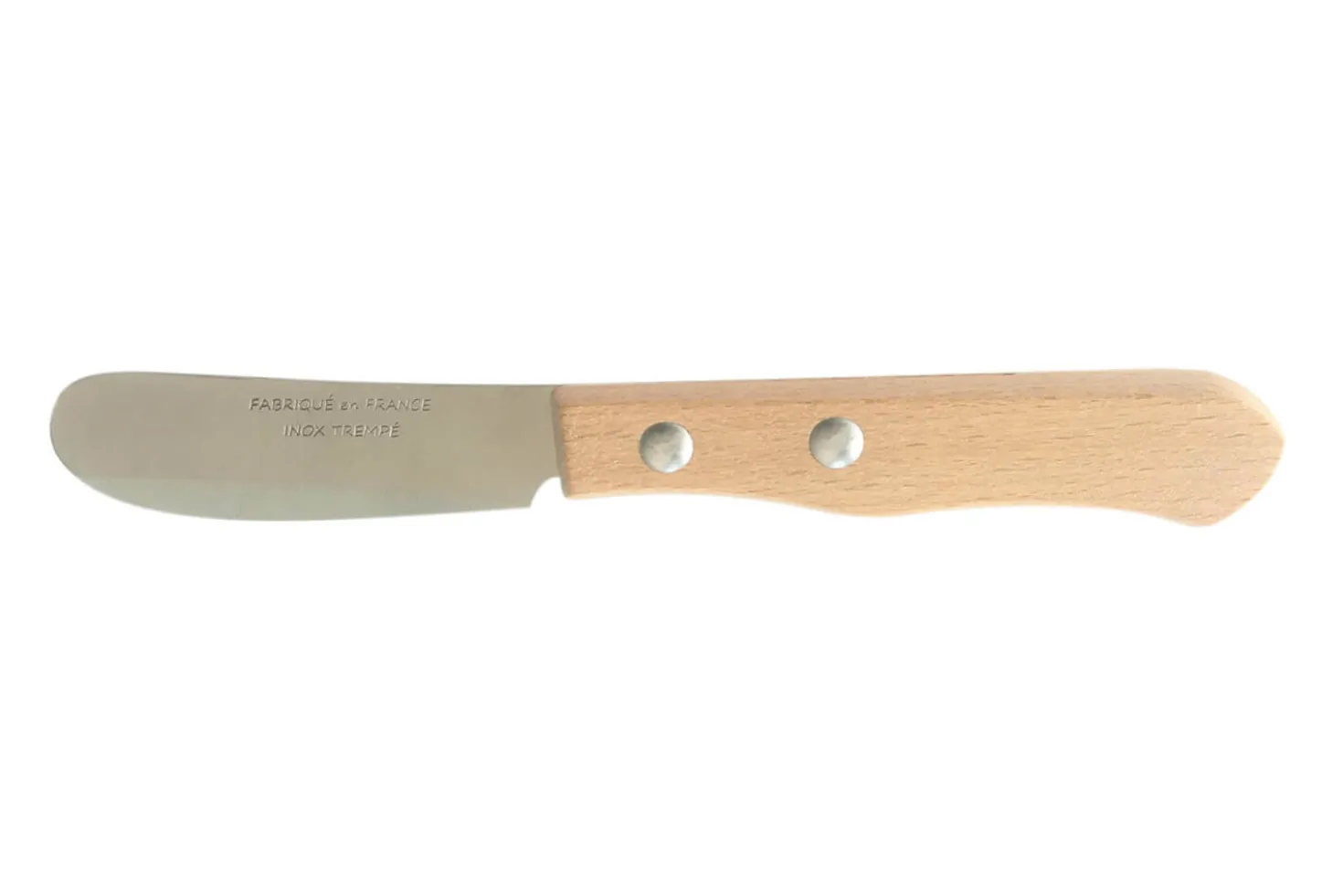 Couteau tartineur manche en bois de hêtre 14,5cm