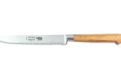 Couteau à tomates Sabatier Éléphant Idéal Forgé microdenté 13cm manche en olivier
