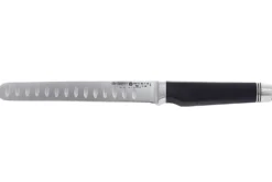 Couteau tranchelard alvéolé flexible De Buyer FK2 16cm équilibrage ajustable inédit