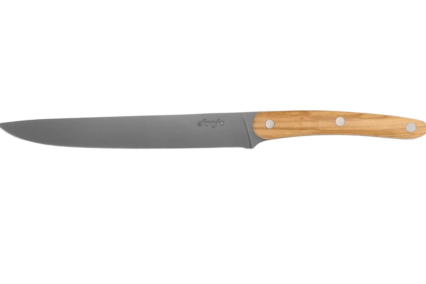 Couteau tranchelard Deejo 20cm manche en bois d'olivier