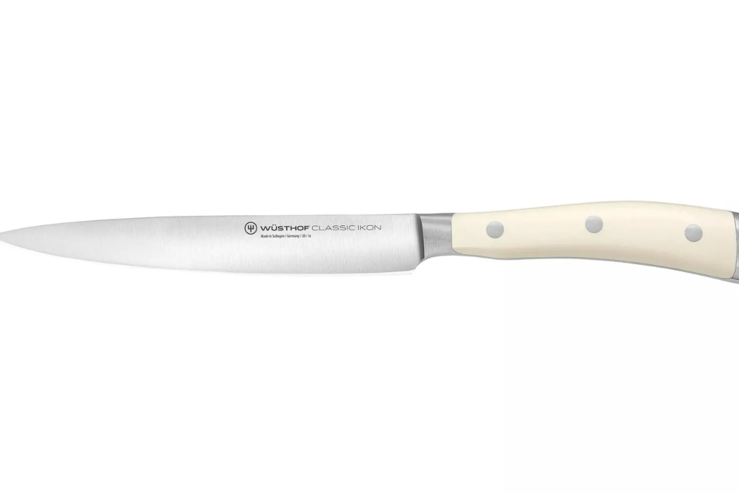 Couteau tranchelard Wüsthof Classic Ikon Blanc forgé 16cm