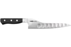 Couteau universel alvéolé dos courbé japonais Glestain K Series 18cm
