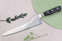 Couteau universel alvéolé dos courbé japonais Glestain K Series 21cm