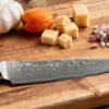 Couteau universel 13cm Fukito Ébène Damas martelé