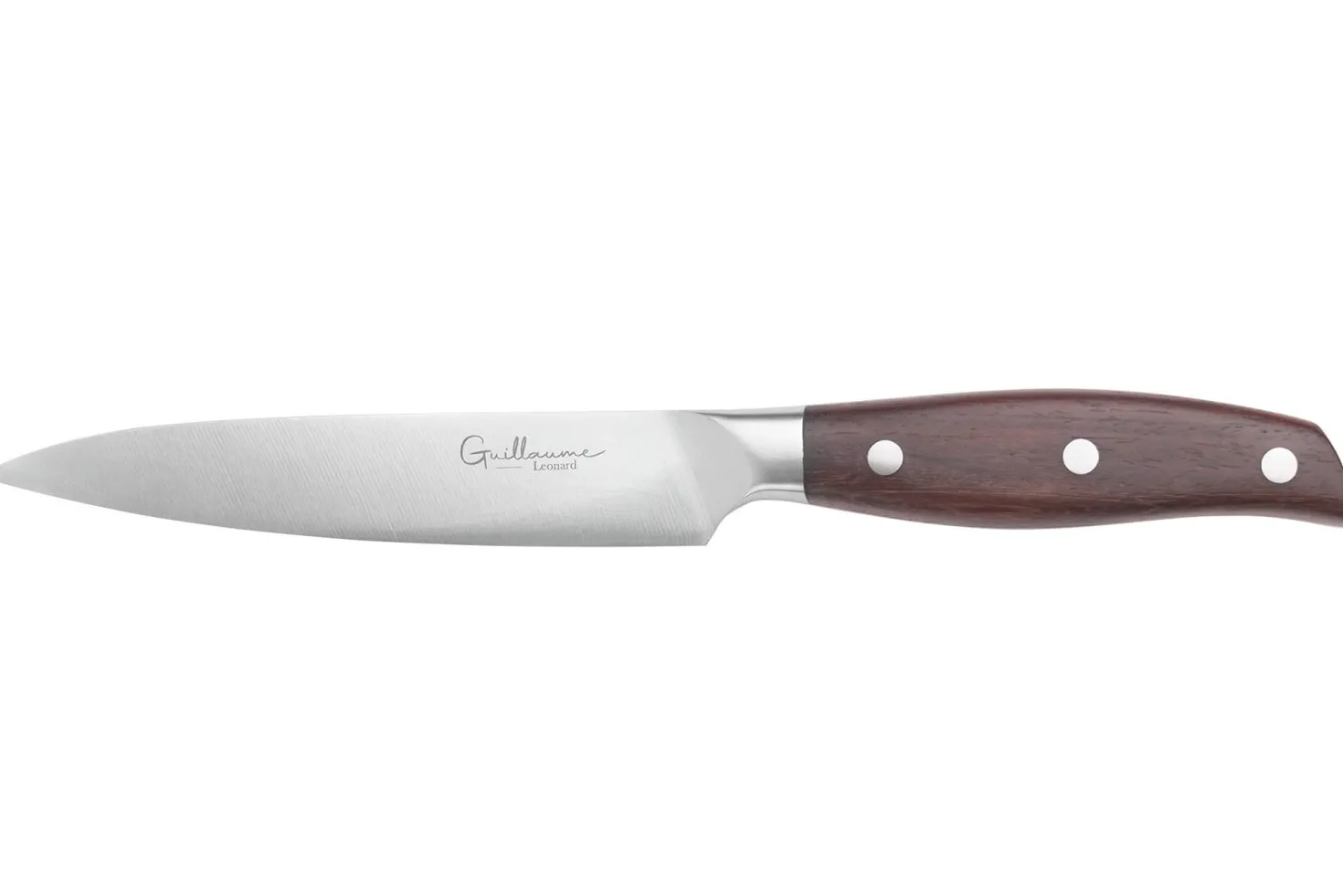 Couteau universel 13cm Guillaume Leonard Cuistot en acier inoxydable et bois de santal rouge