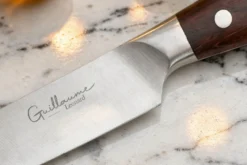 Couteau universel 13cm Guillaume Leonard Cuistot en acier inoxydable et bois de santal rouge