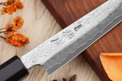 Couteau universel 16,5cm japonais artisanal Sukenari SG2 damas